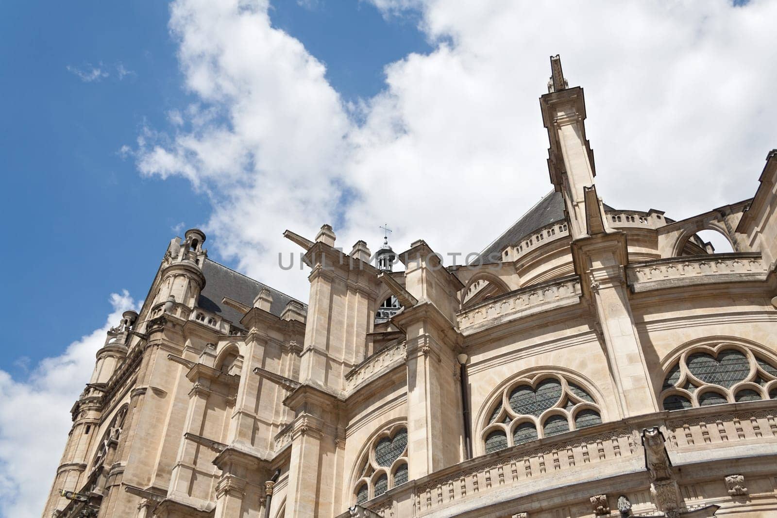 facade of the Parisian church St Eustache