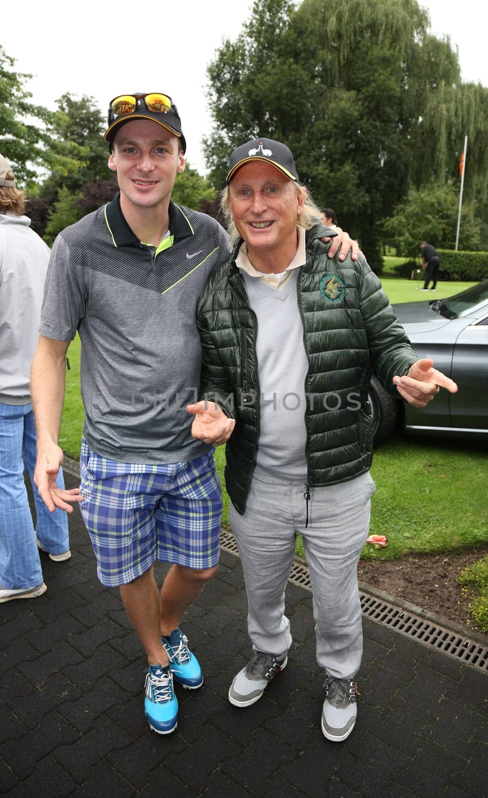 benjamin waalkes and otto waalkes,.fischereihhafen golf trophy cup 2016 charity golf on wendlohe favor of uwe_seeler foundation in hamburg on 05.09.2016
