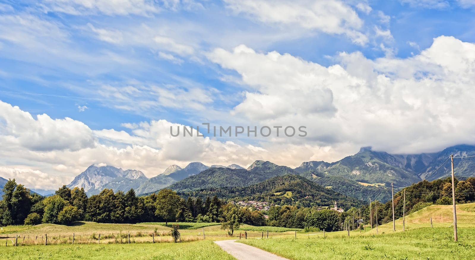 Mountain landscape  in the Friulian  Alps ,  Italy