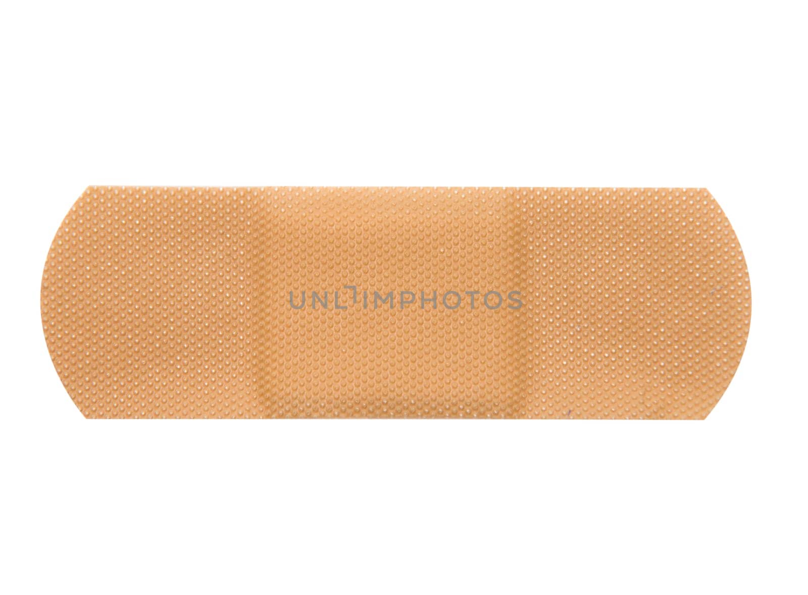 single adhesive plaster isolated on white background