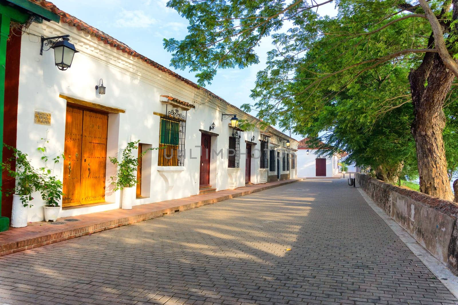 View of colonial architecture in Mompox, Colombia