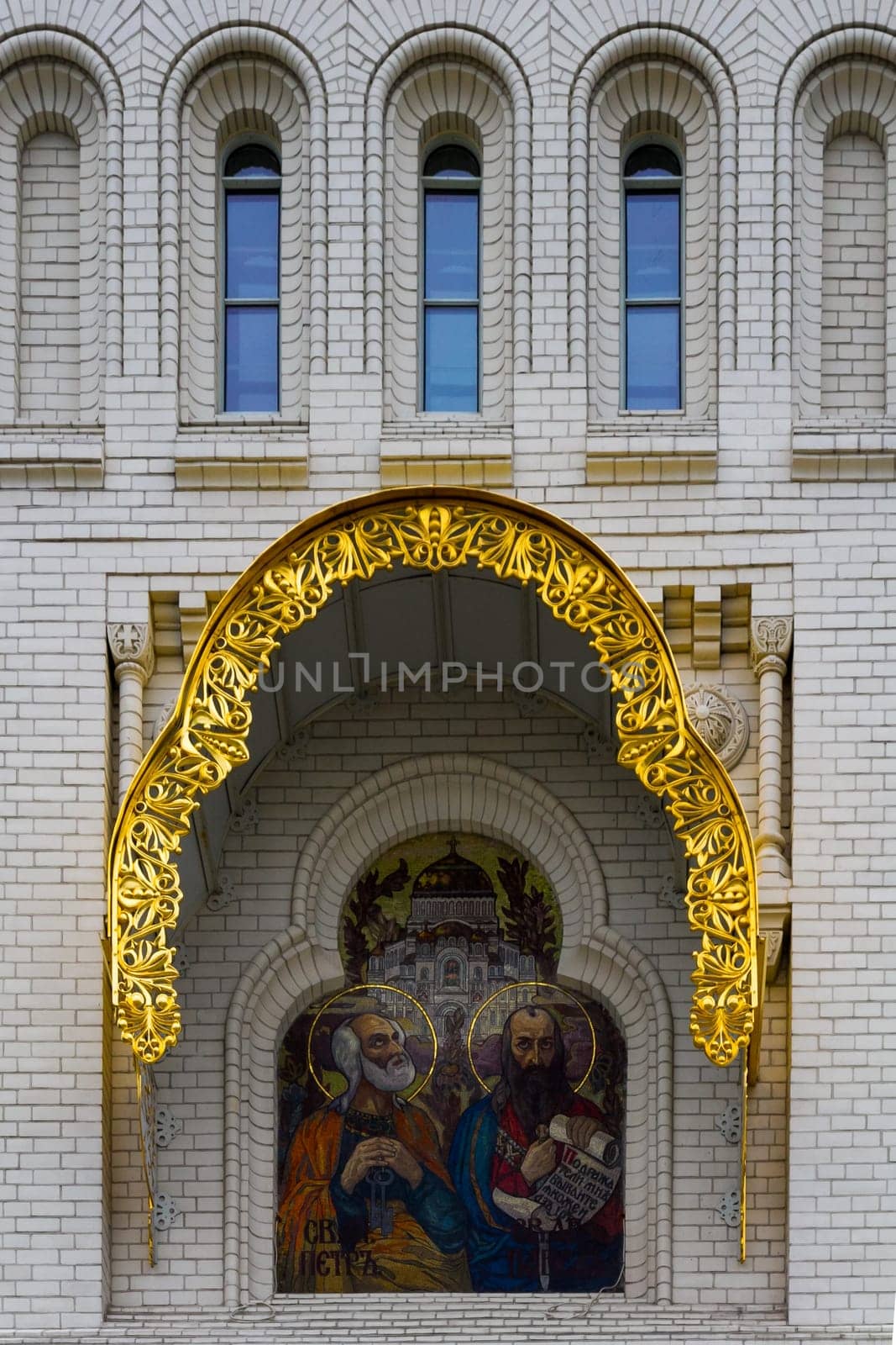 St. Nicholas Naval Cathedral in Saint Petersburg,Russia.