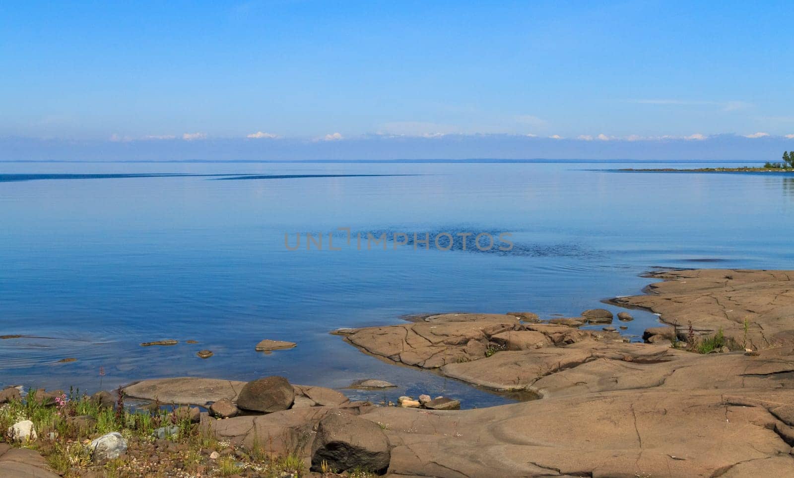 The shores of Lake Ladoga. Karelia,Russia.