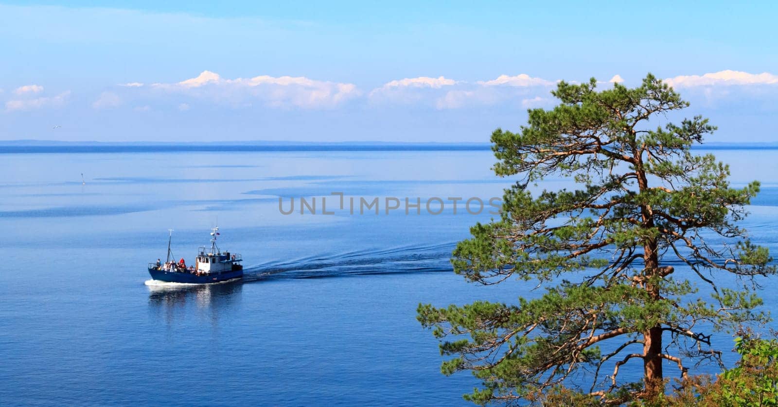 The view of Lake Ladoga. Karelia,Russia.