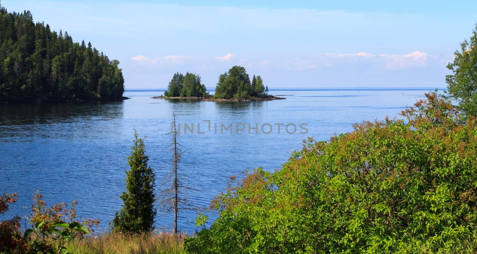 View of Lake Ladoga. Karelia,Russia.