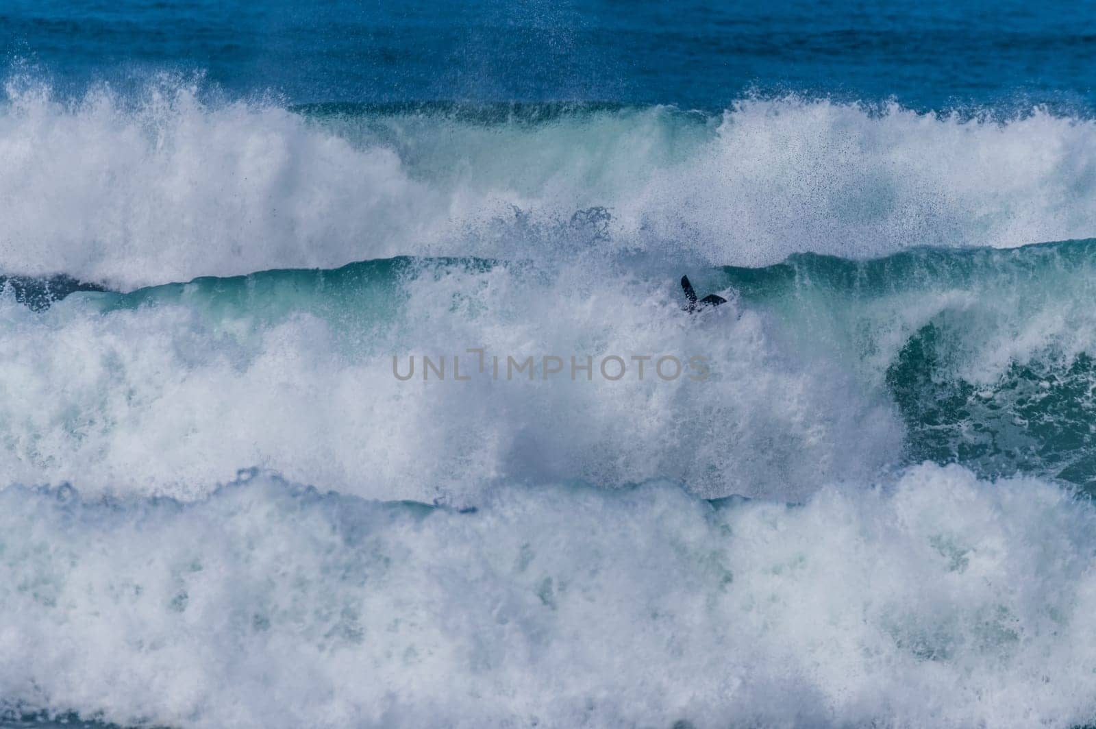 VIANA DO CASTELO, PORTUGAL - SEPTEMBER 22, 2016: Dave Hubbard (HAW) during  the Viana World Bodyboard Championship 2016.
