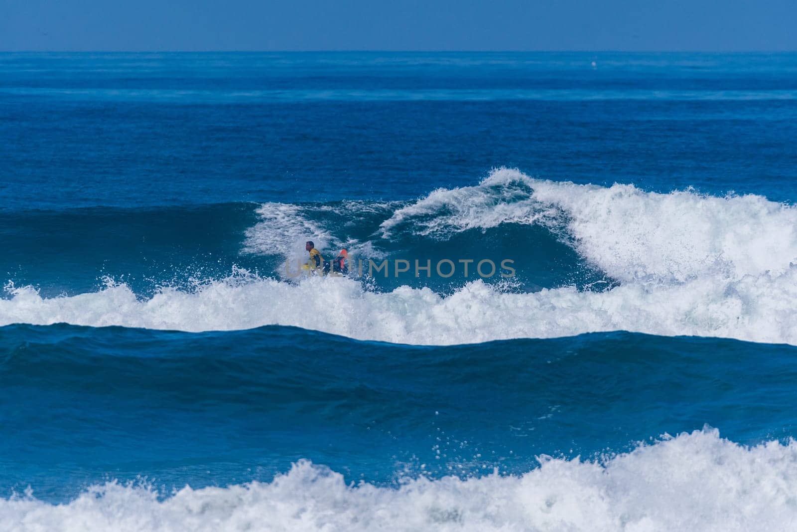 VIANA DO CASTELO, PORTUGAL - SEPTEMBER 22, 2016: Roberto Bruno (BRA) during  the Viana World Bodyboard Championship 2016.