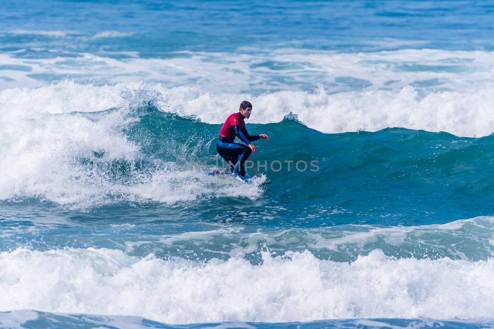 VIANA DO CASTELO, PORTUGAL - SEPTEMBER 22, 2016: Iain Campbell (RSA) during  the Viana World Bodyboard Championship 2016.