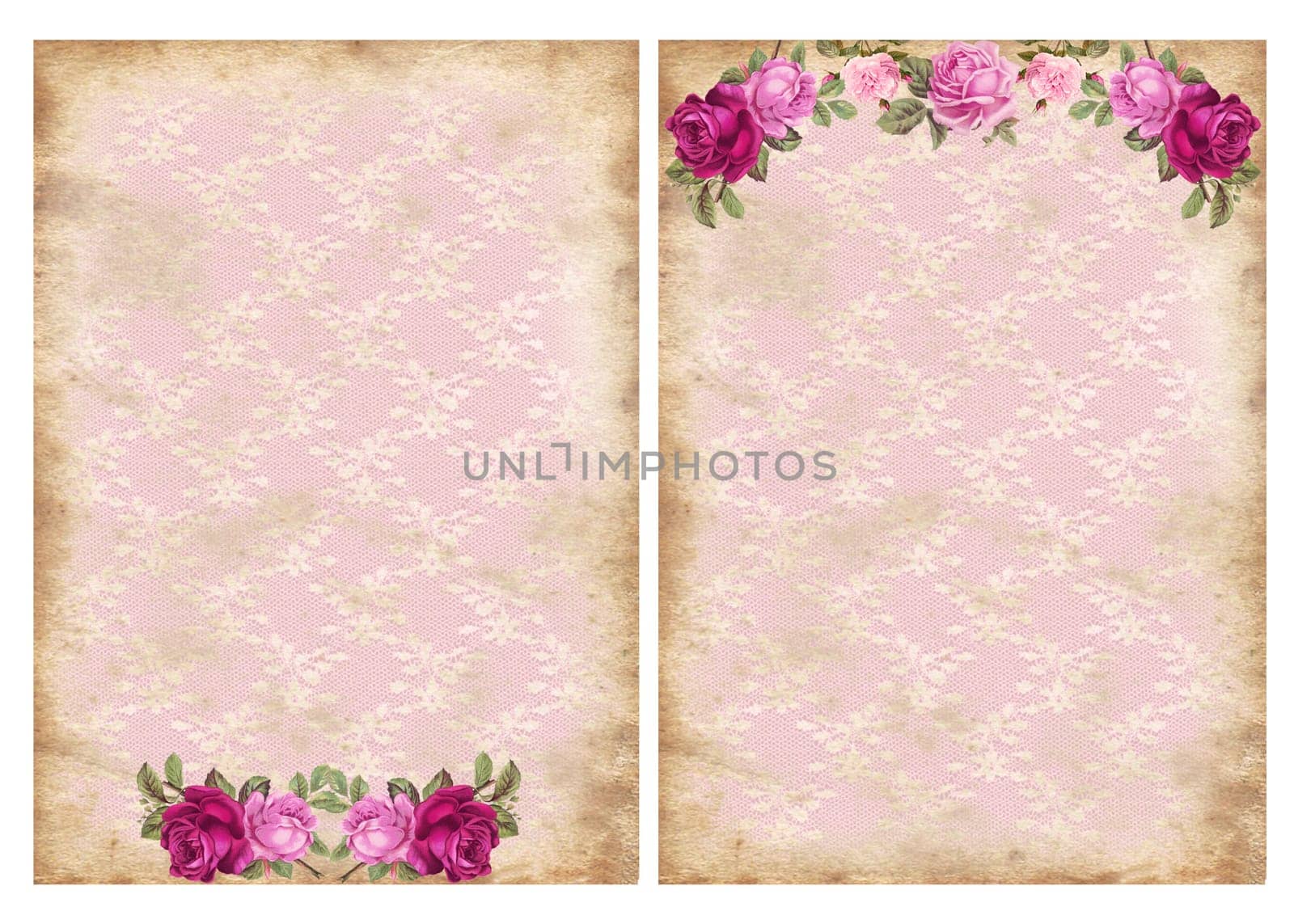 Vintage backgrounds with roses - Floral vintage background