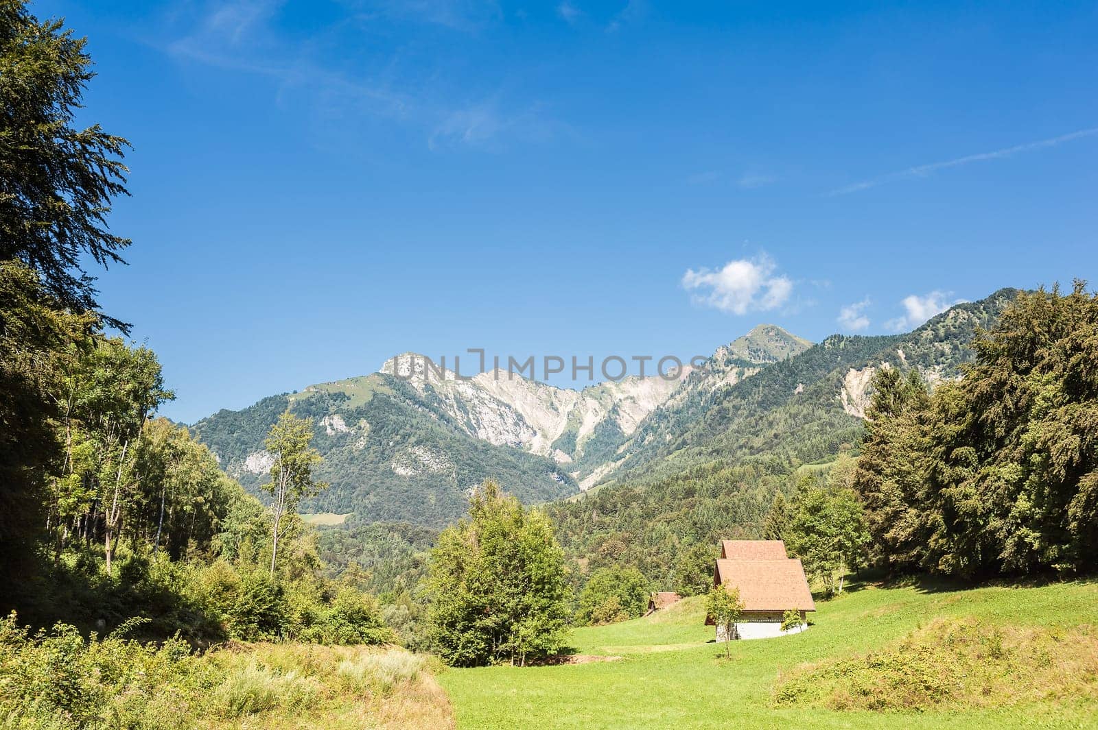 Mountain landscape  in the Friulian  Alps ,  Italy