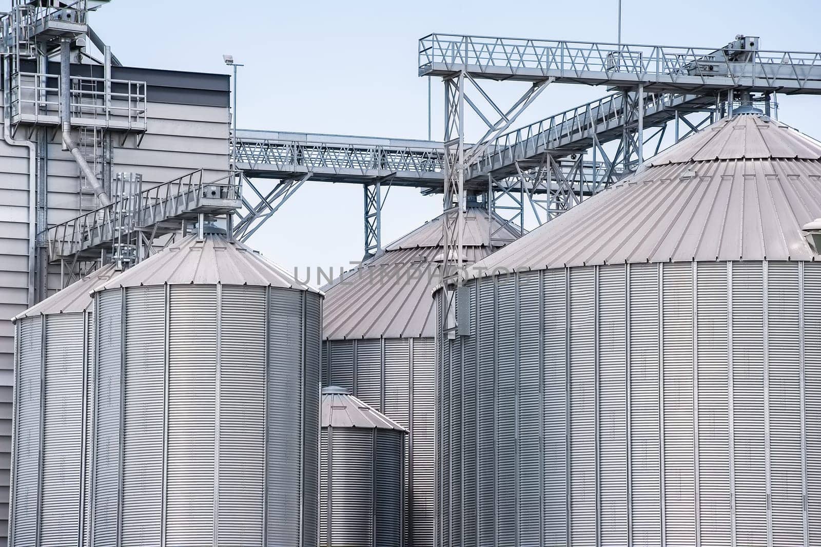 Agricultural Silo - Building Exterior, Storage and drying of grains, wheat, corn, soy, sunflower