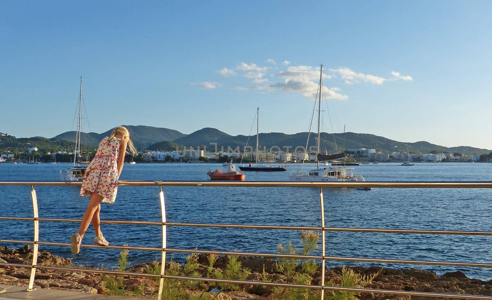 little girl by the sea