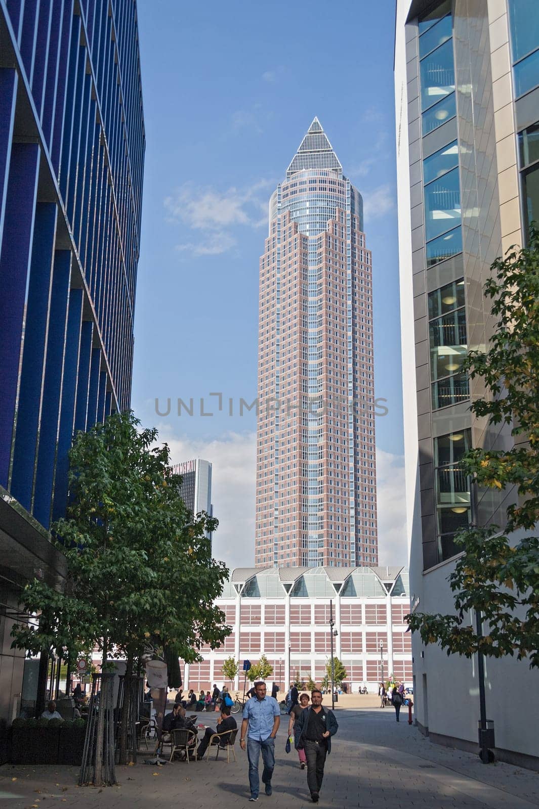 Messeturm on the site of the frankfurt fairground
