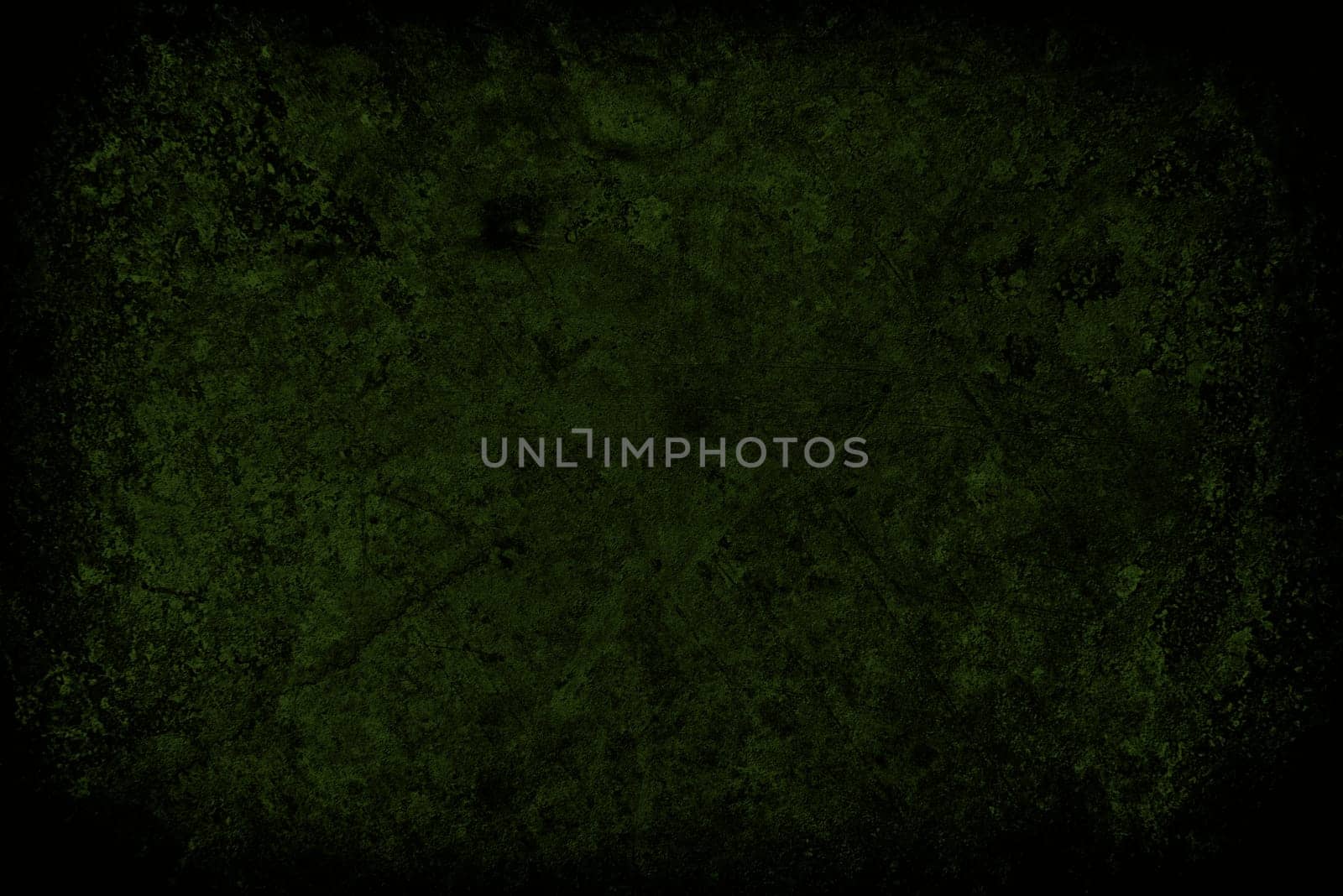 dark green scratched grunge wall background or texture