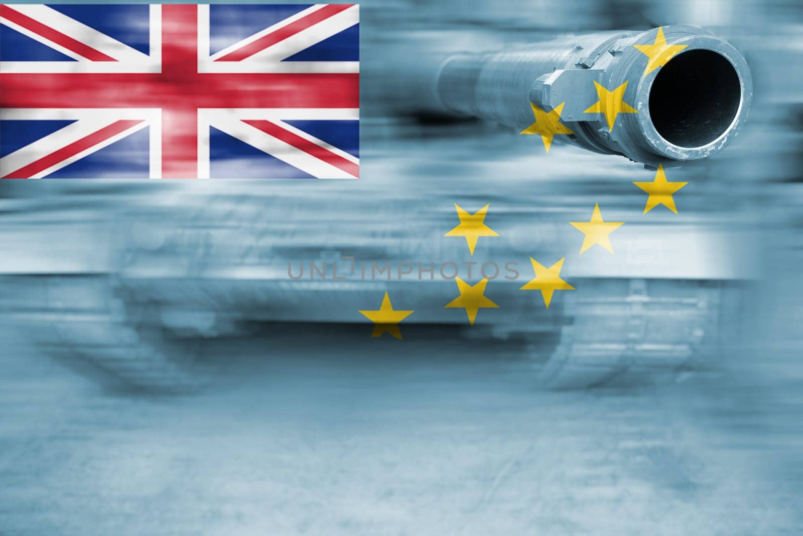military strength theme,motion blur tank with tuvalu flag