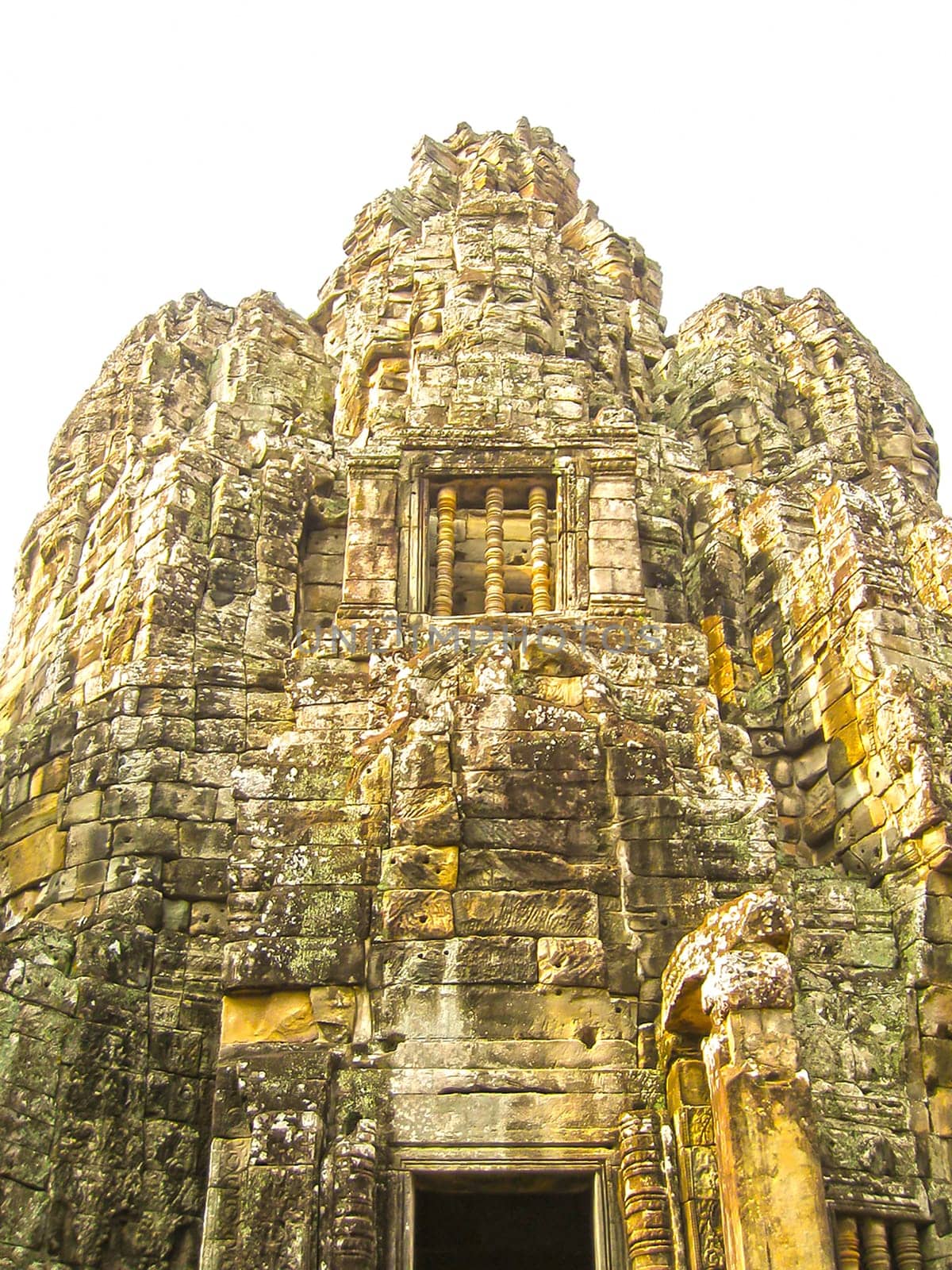 The Bayon stone faces of the people, Siem reap, Cambodia, was inscribed on the UNESCO World Heritage List in 1992.