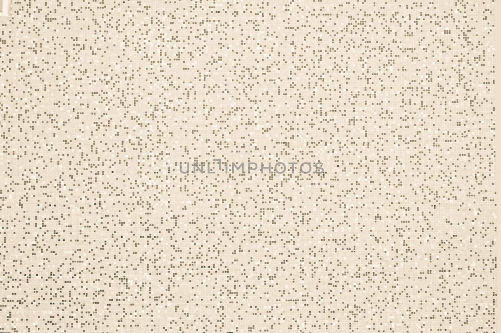Square pixel mosaic background with light brownish tones, copy space