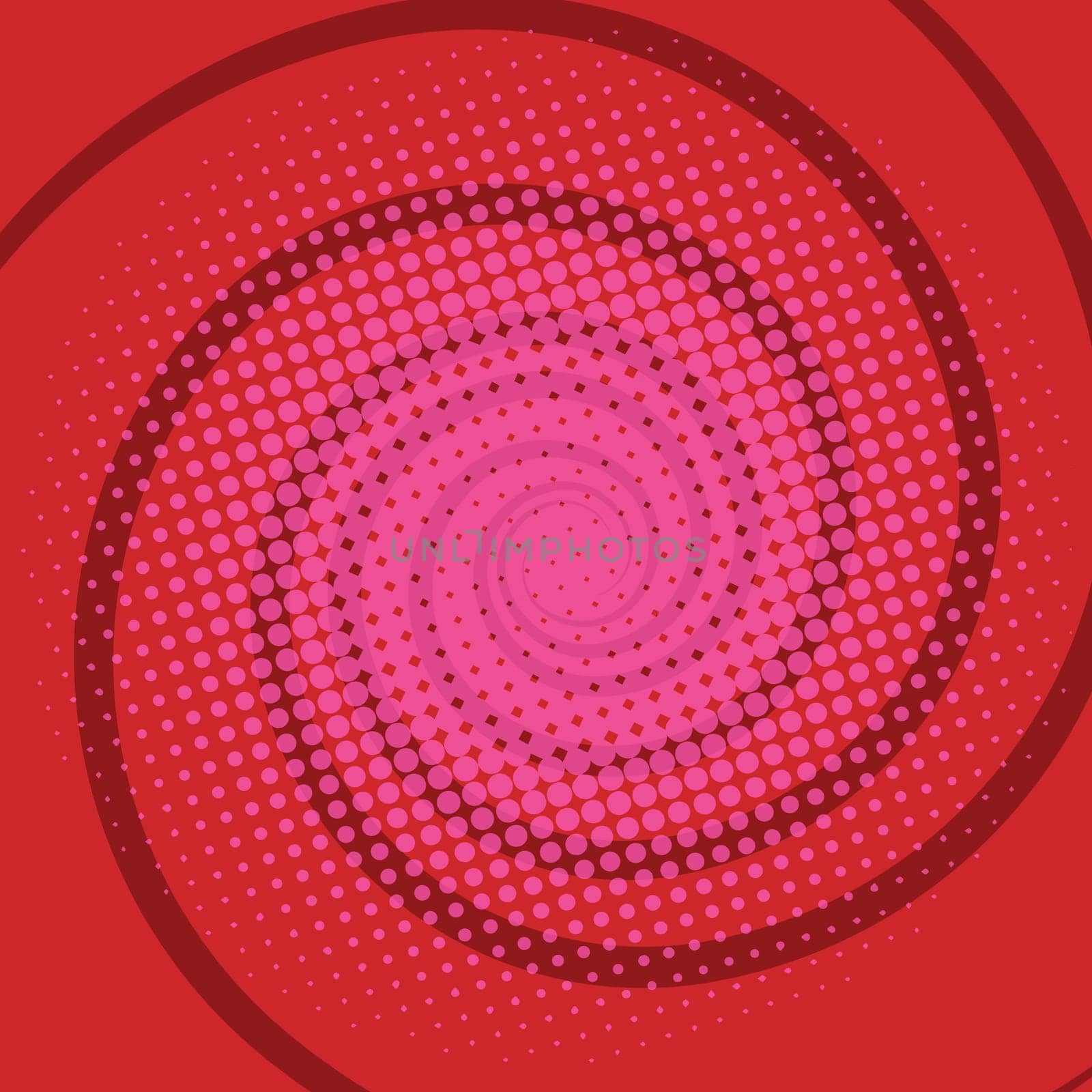 spiral red comics retro background, pop art vector illustration