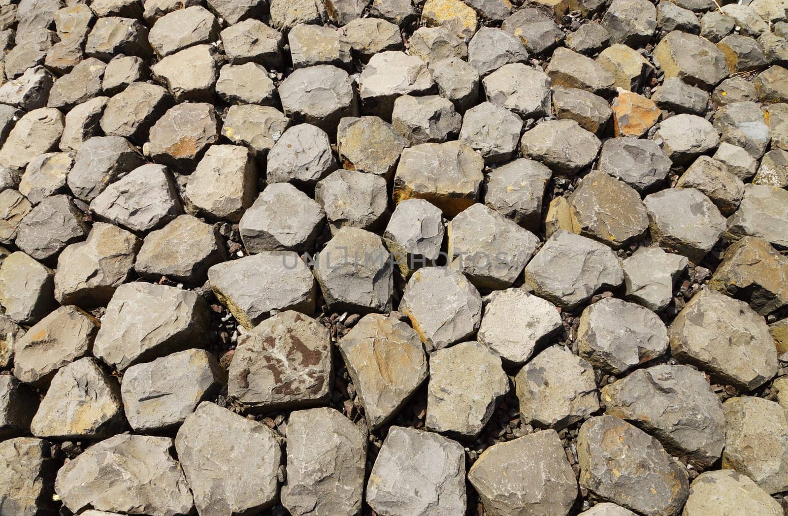 Stones from a dike