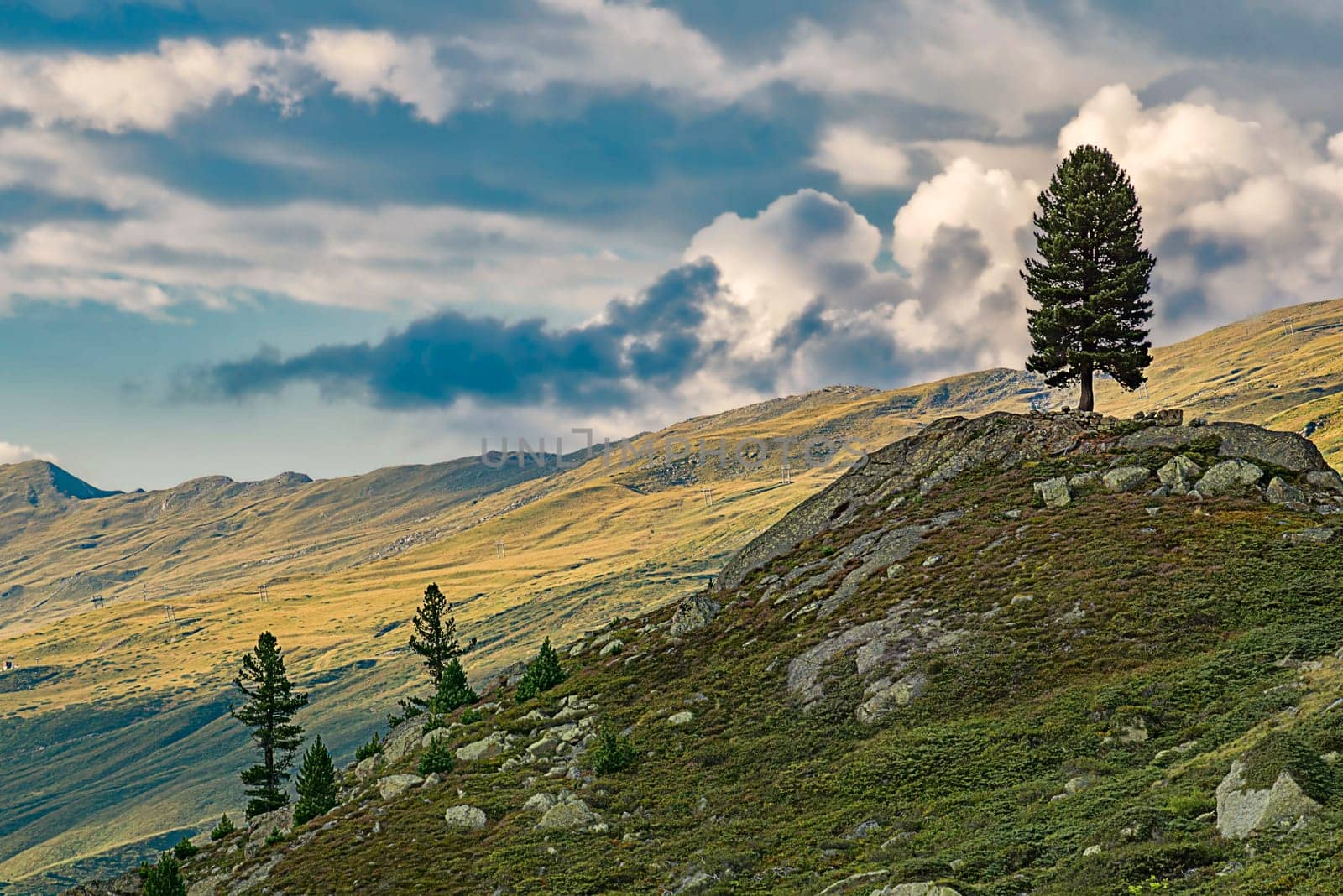Evening atmosphere on the Flüela Pass