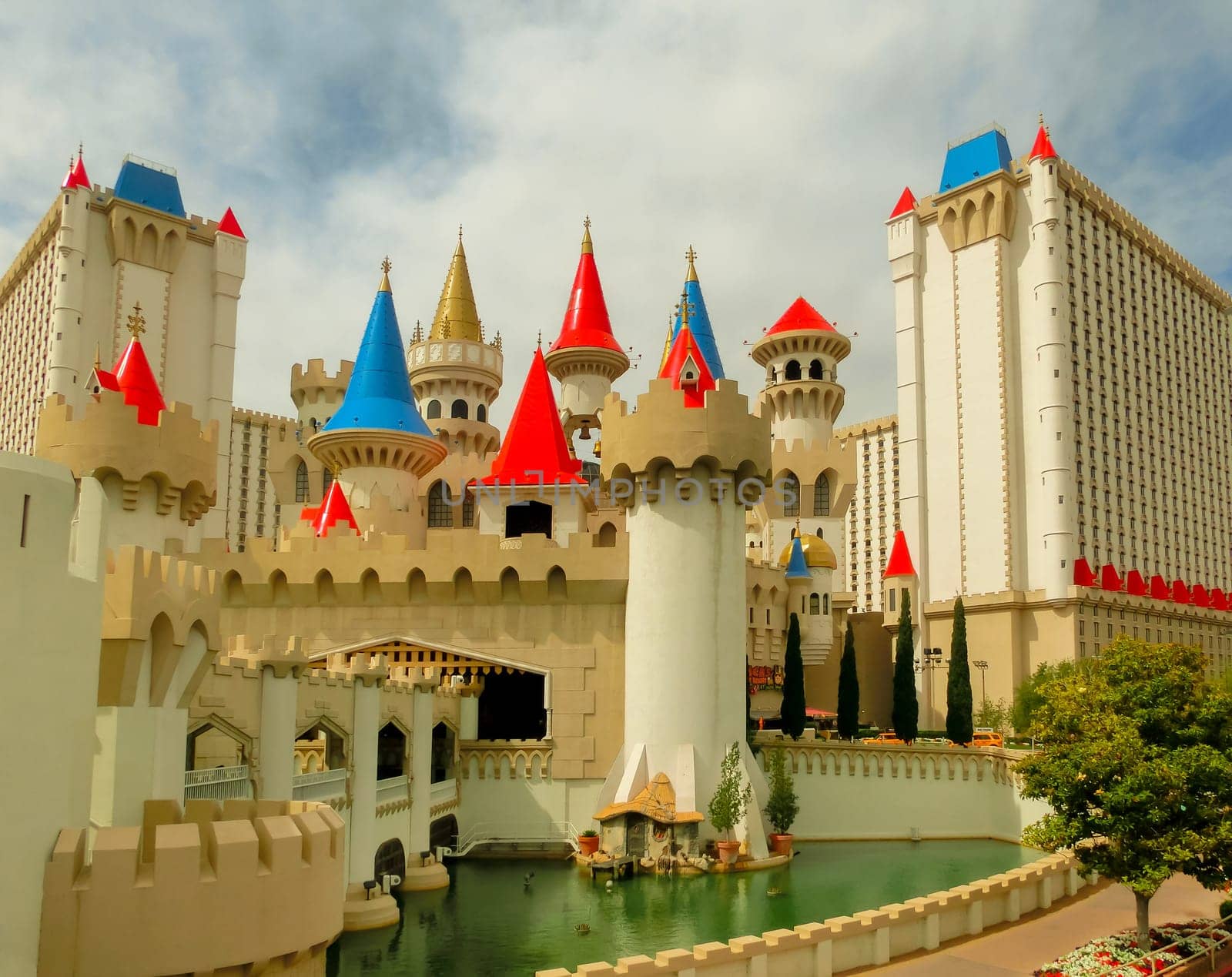 Las Vegas, Nevada, United States of America - May 05, 2016: Excalibur Hotel and Casino one of many hotels featuring children&#39 s attractions, opened in June 19, 1990.