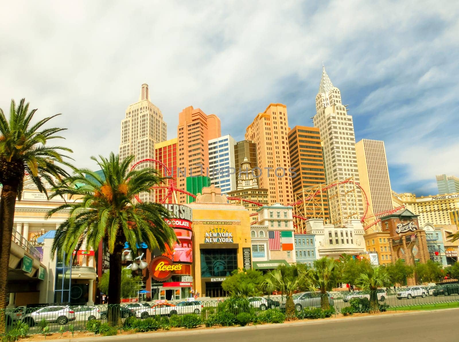 Las Vegas, Nevada, United States of America - May 05, 2016: New York - New York Hotel Casino. New York New York is a luxury hotel and casino, located on the Las Vegas Strip