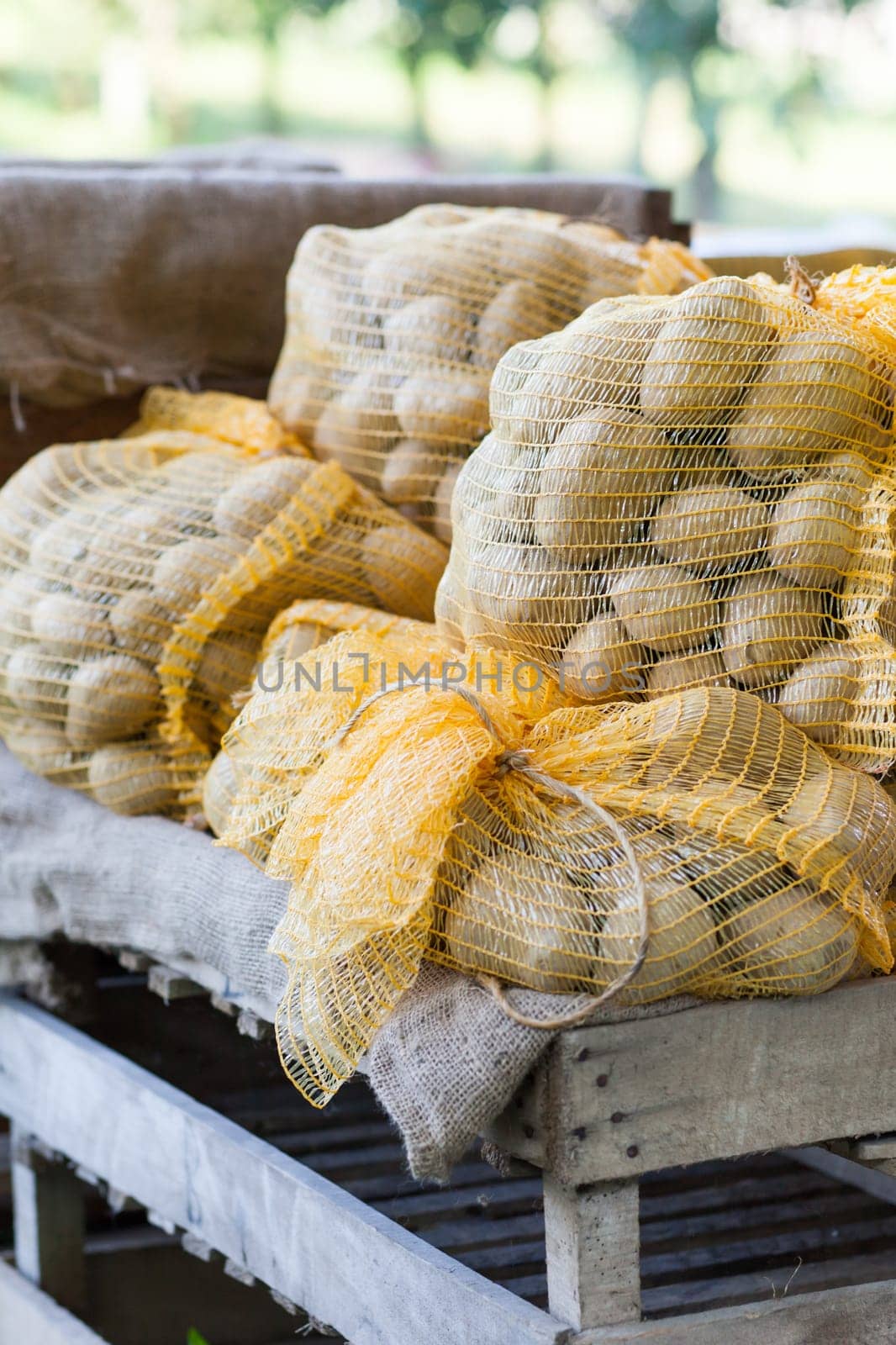 Bags of potatoes