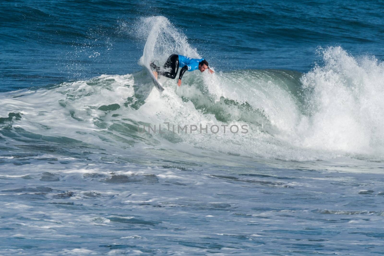 CASCAIS, PORTUGAL - SEPTEMBER 28, 2016: Mitch Coleborn (AUS) during the 2016 Billabong Pro Cascais at Guincho's Beach - Cascais, Portugal.