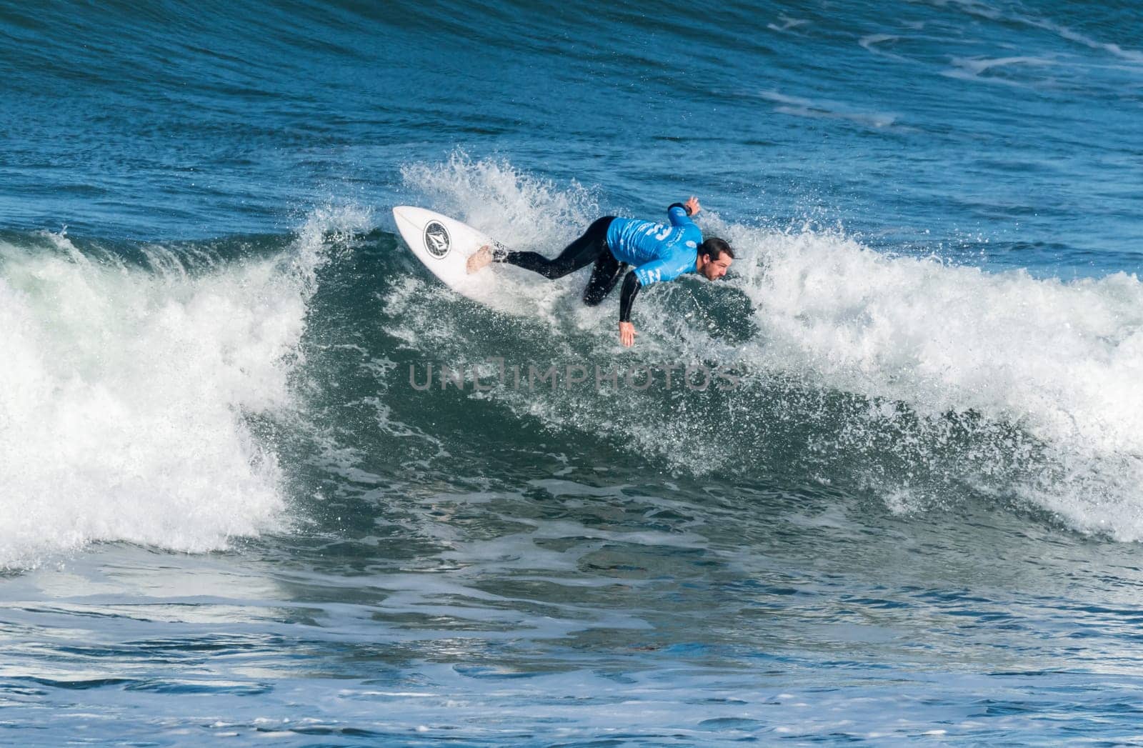 CASCAIS, PORTUGAL - SEPTEMBER 28, 2016: Mitch Coleborn (AUS) during the 2016 Billabong Pro Cascais at Guincho's Beach - Cascais, Portugal.