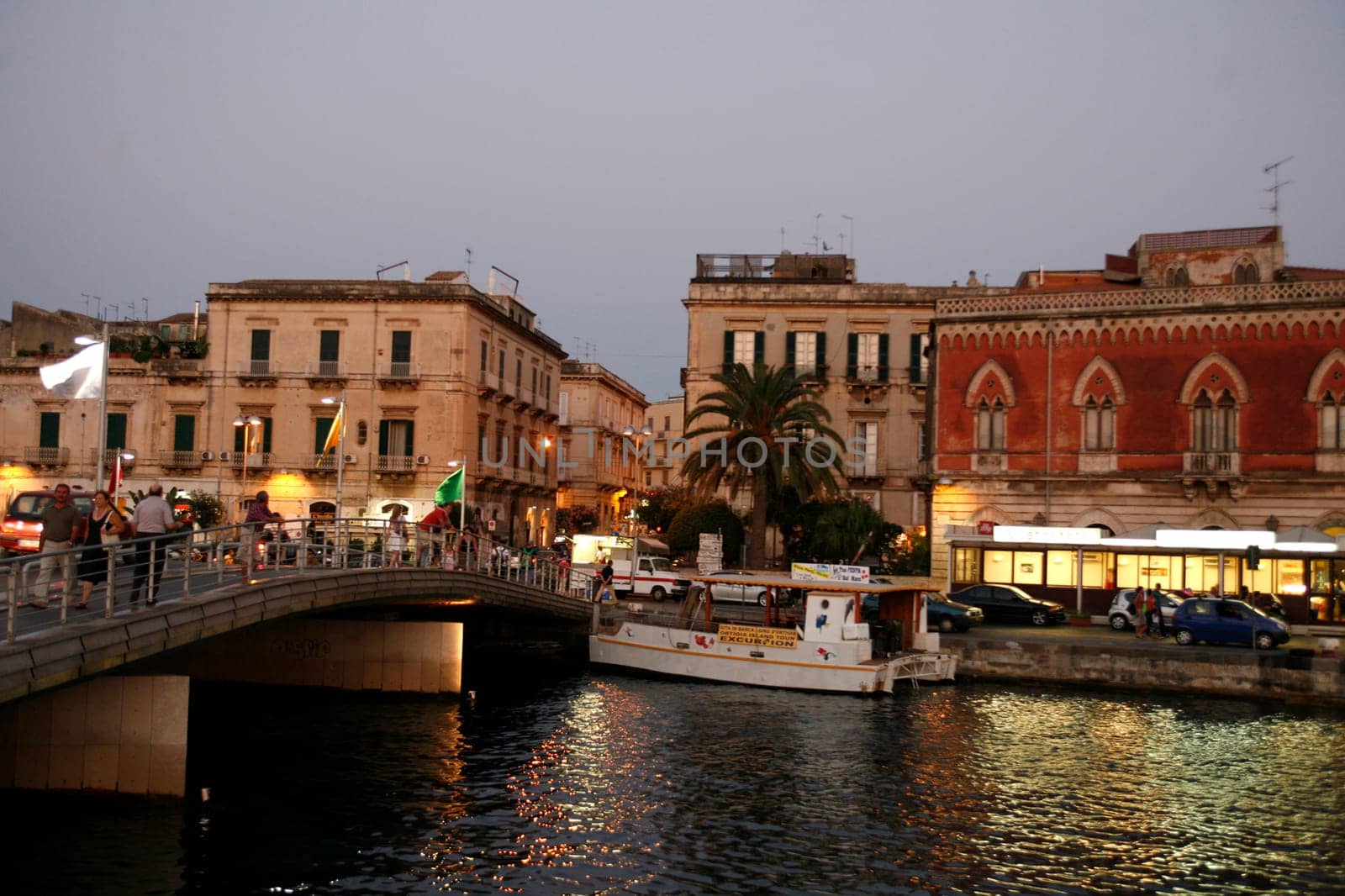 the old Town of Siracusa in Sicily in south Italy in Europe.