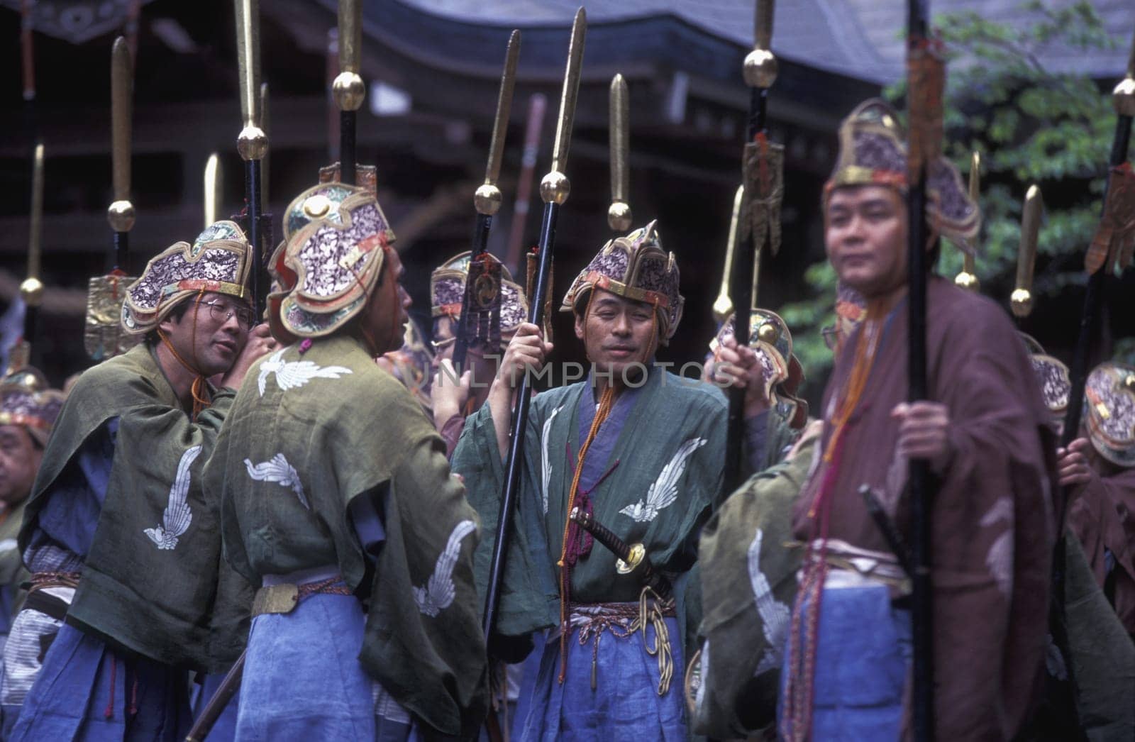 the historical festival in the Shrines of Nikko in the north of Tokyo in Japan in Asia,....
