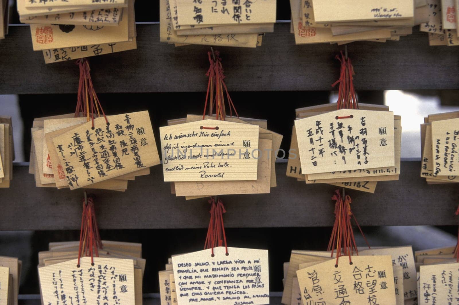 in the Asakusa Senso Ji Temple of Tokyo in Japan in Asia,....