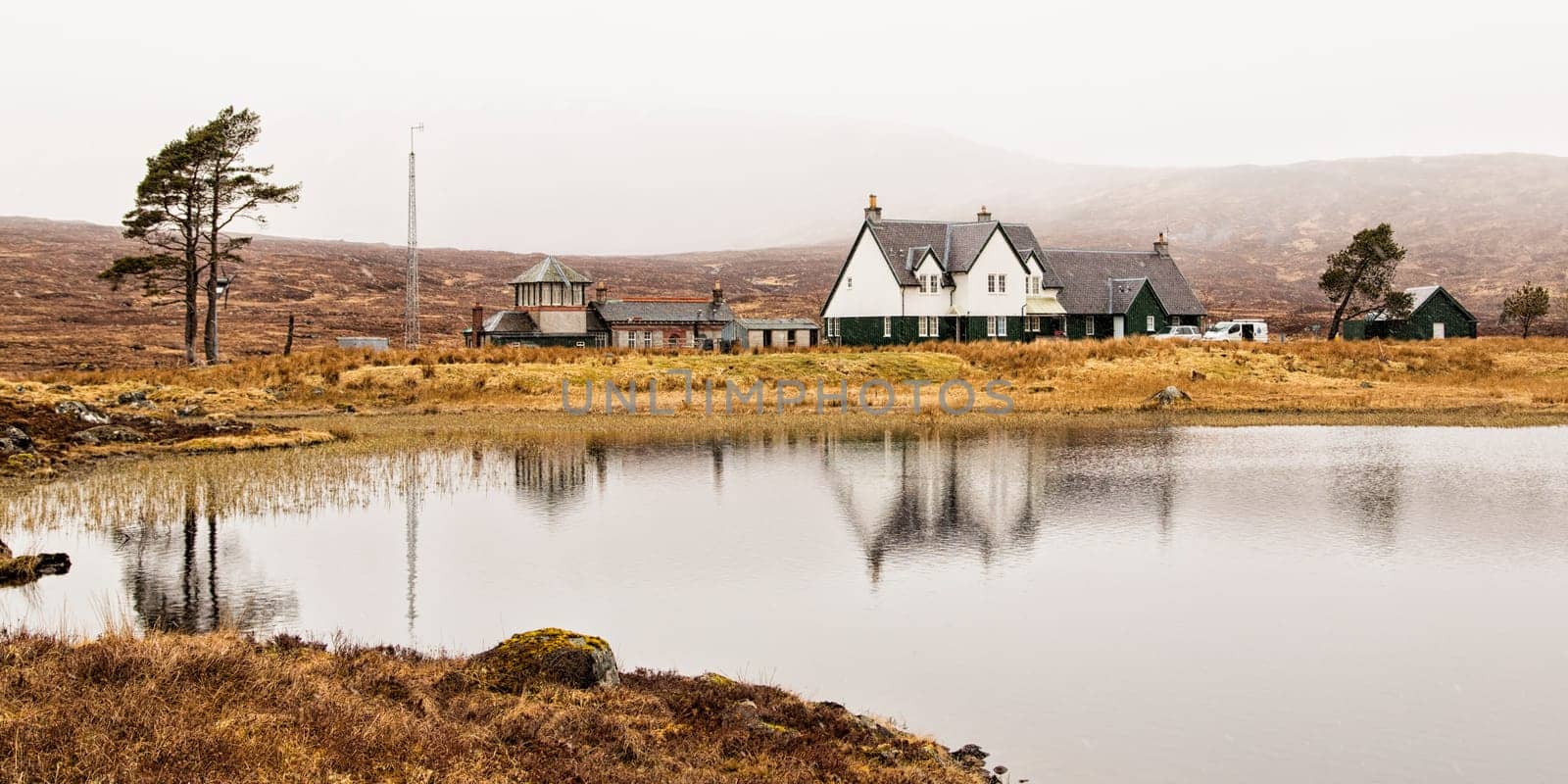 Corrour railway station in the Scottish Highlands