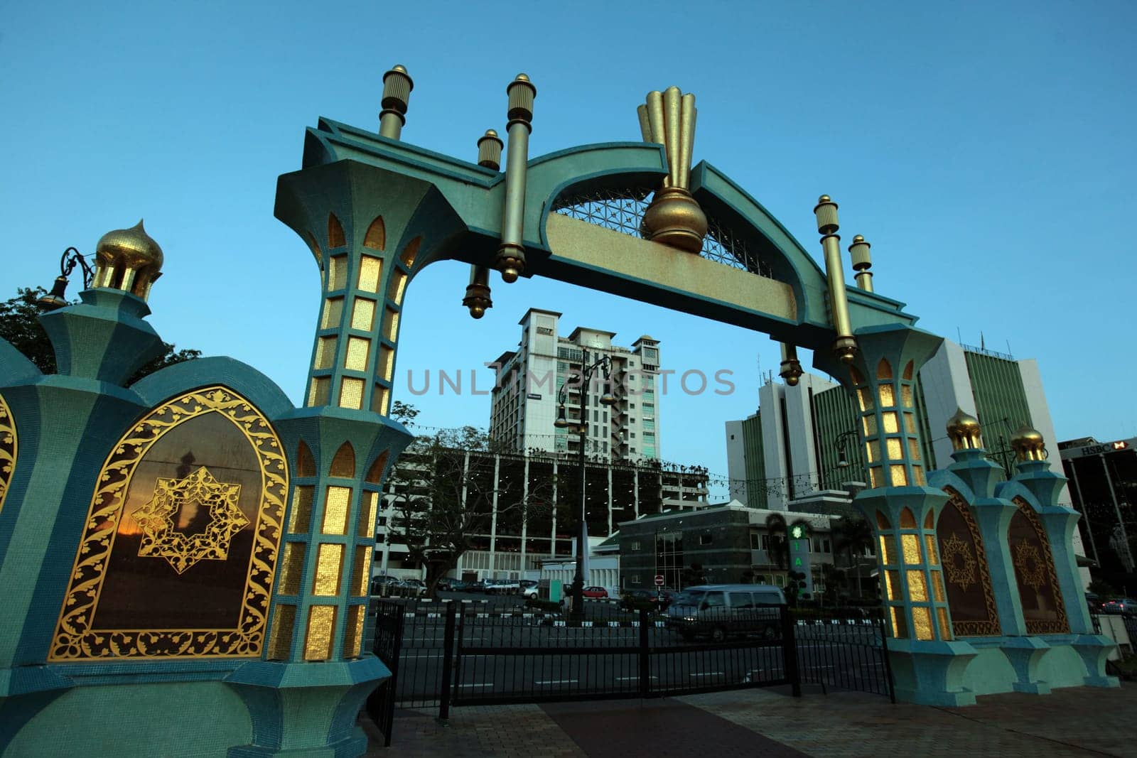 the city centre in the city of Bandar seri Begawan in the country of Brunei Darussalam on Borneo in Southeastasia.