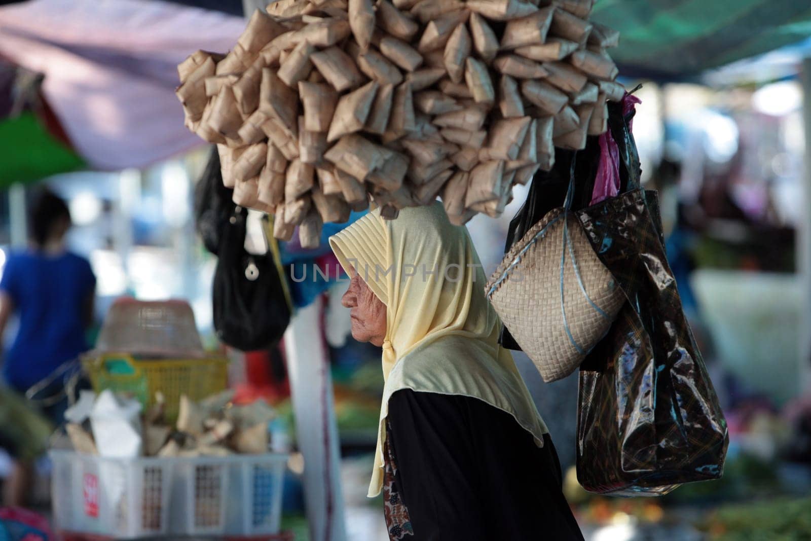 the market in the city of Bandar seri Begawan in the country of Brunei Darussalam on Borneo in Southeastasia.
