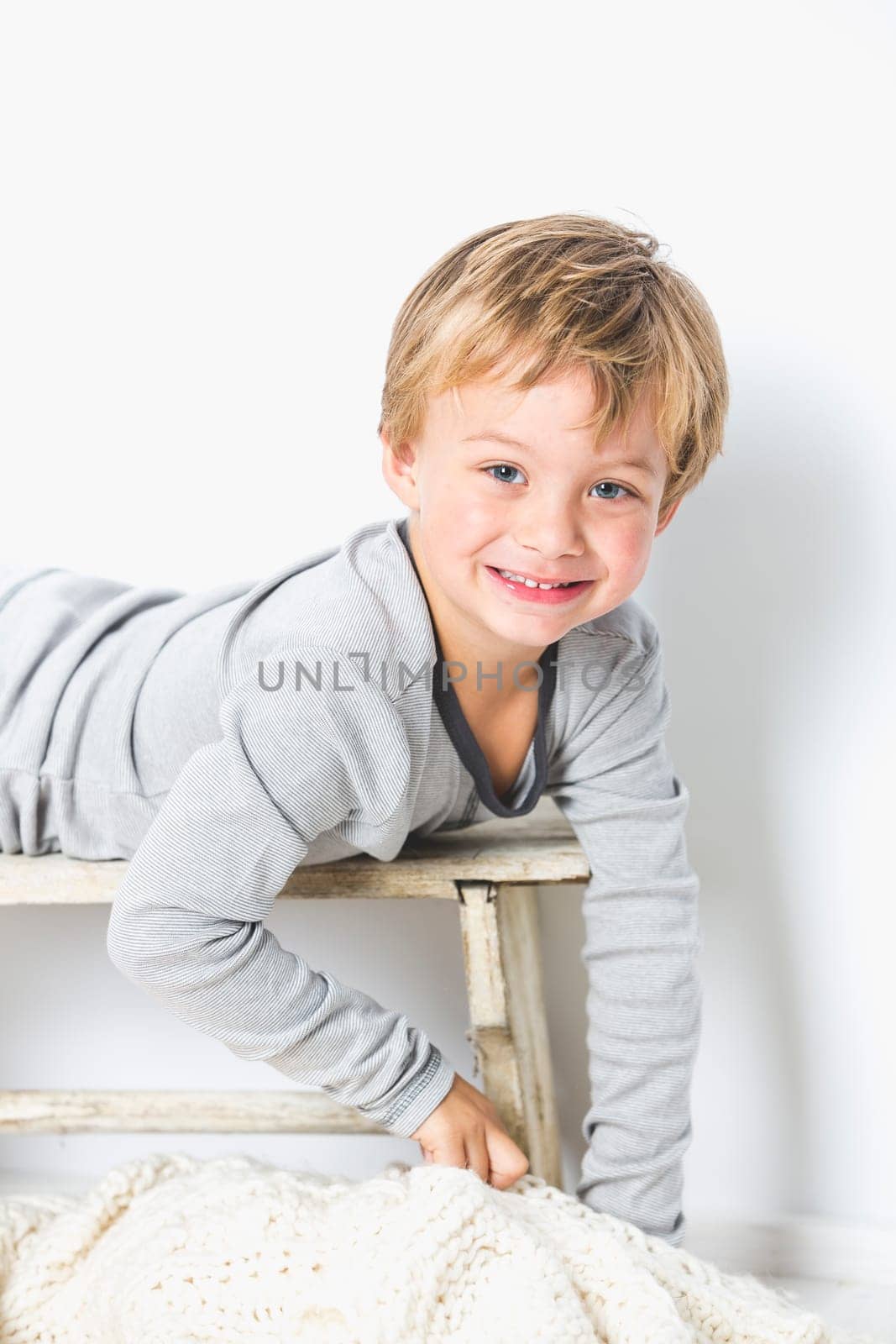 beautiful fashionable young boy