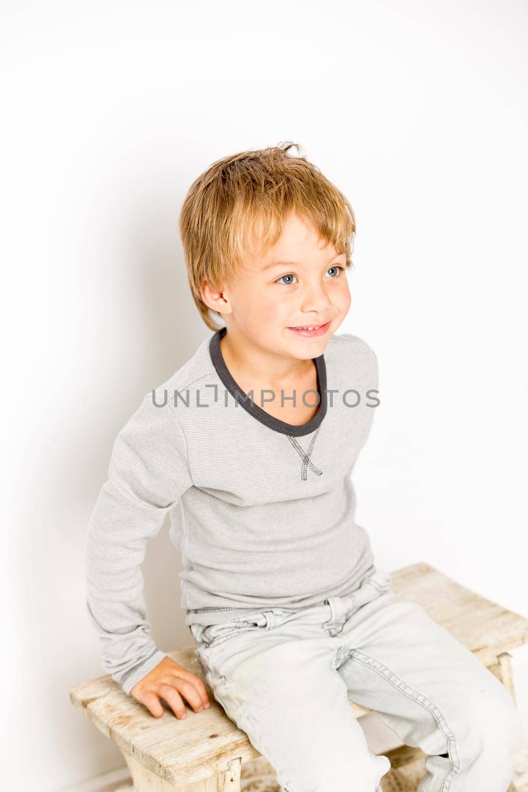 beautiful fashionable young boy