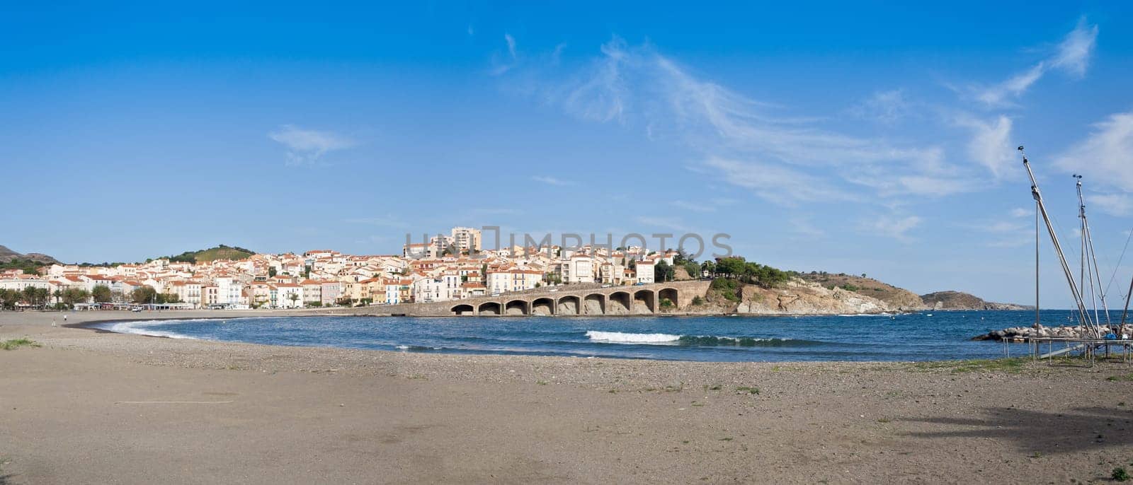 Panorama of the french commune Banyuls-sur-Mer