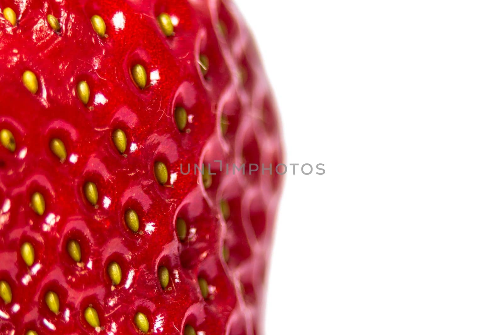 Sweet Juicy Strawberry Isolated on the White Background. Summer Healthy Food Concept