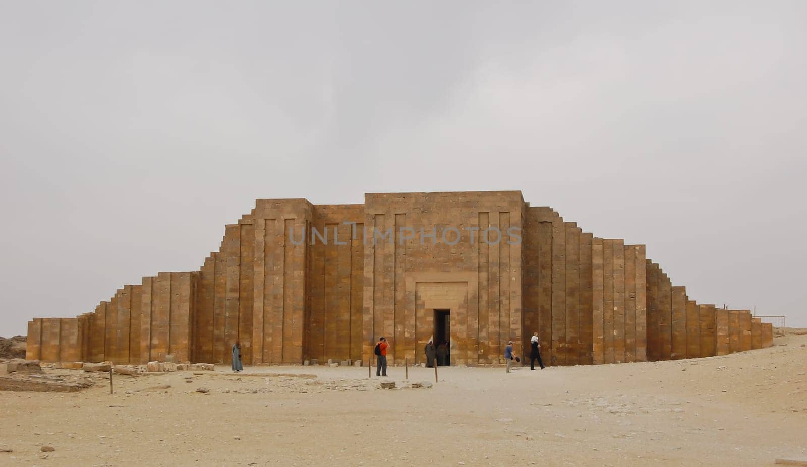 The enclosure wall at Saqqara, Egypt