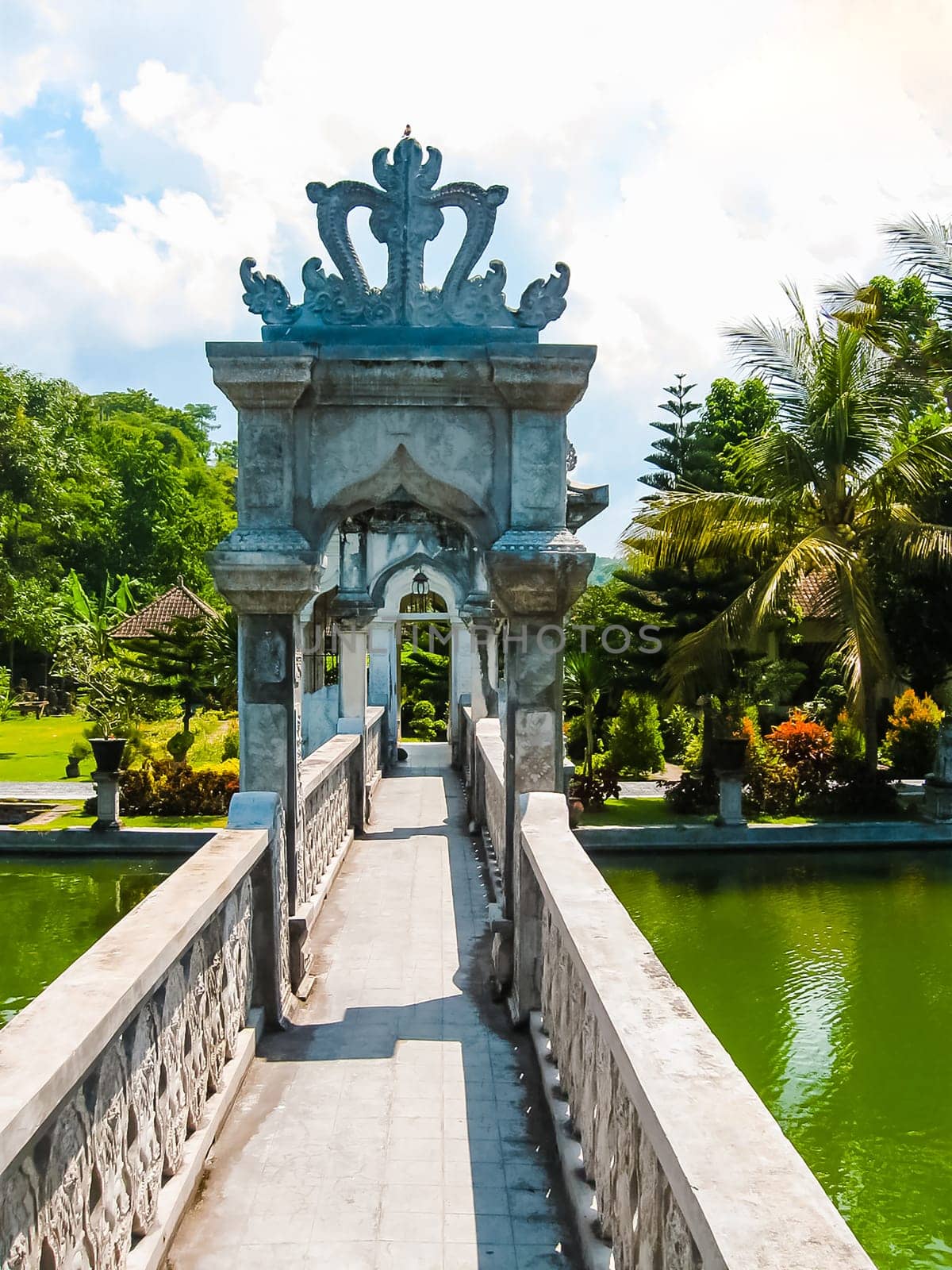 Bali, Indonesia - April 15, 2012: Water Palace Taman Ujung in Bali Island Indonesia