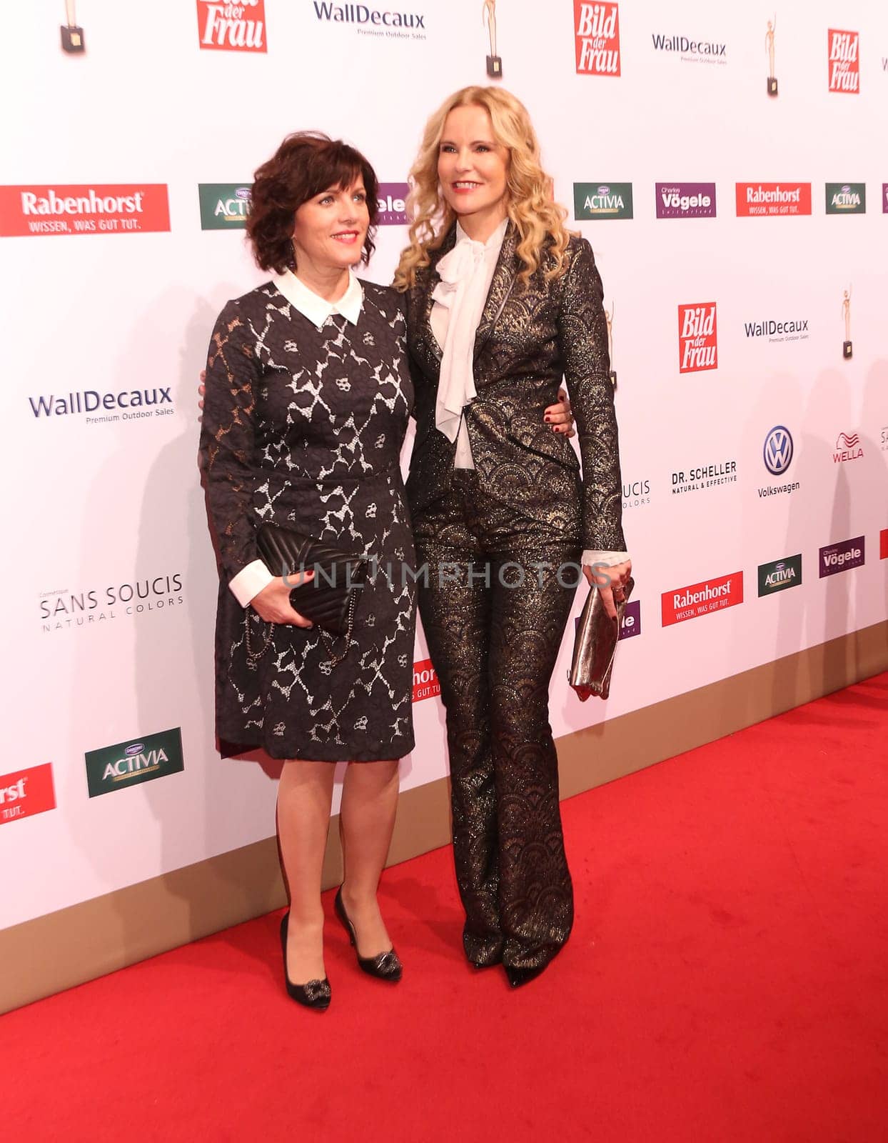 Birgit Schrowange and Katja Burkhard,.at the 10 years GOLDENE BILD der FRAU – the big anniversary gala at the Hamburg Stage Theater