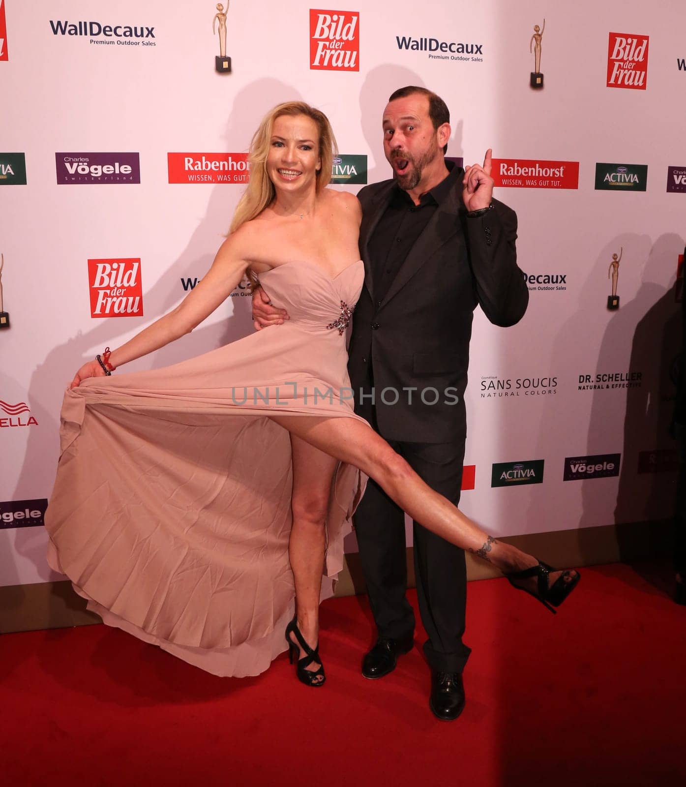 Michel Guillaume + girlfriend Georgia Schultze.at the 10 years GOLDENE BILD der FRAU – the big anniversary gala at the Hamburg Stage Theater