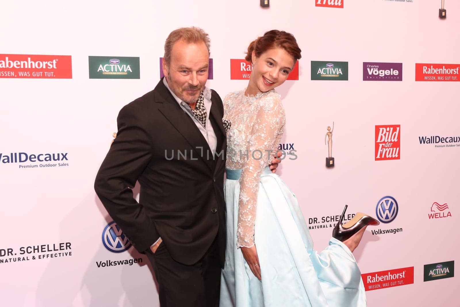 Till Demtroeder and Lisa Marie Koroll ,. at the 10 years GOLDENE BILD der FRAU – the big anniversary gala at hamburg's Stage Theater