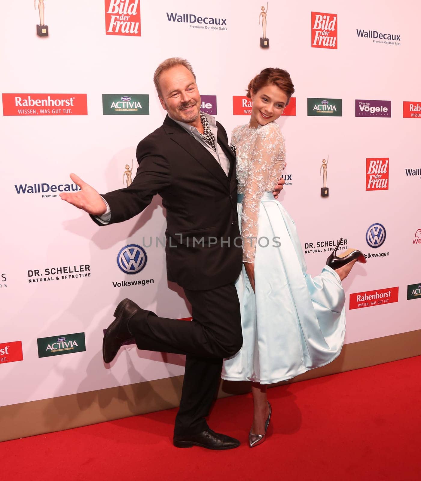 Till Demtroeder and Lisa Marie Koroll ,. at the 10 years GOLDENE BILD der FRAU – the big anniversary gala at hamburg's Stage Theater