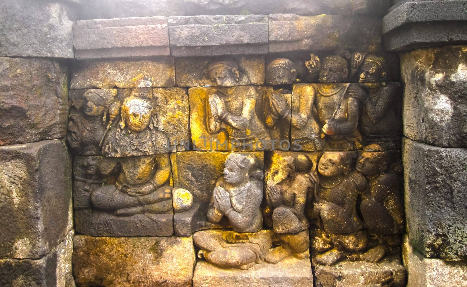 The fragment of Borobudur Temple, Central Java, Indonesia