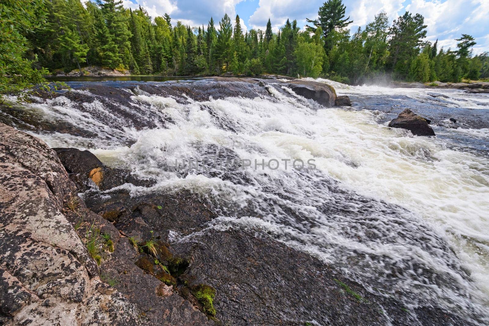 Bald Rock Falls in Quetico Provincial Park in Ontario, Canada