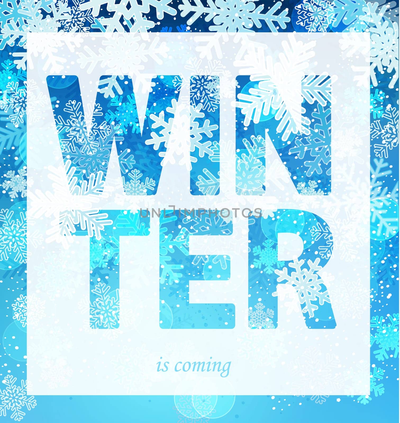 Winter is coming print slogan. For brochures and banners, clothes, vector illustration.
