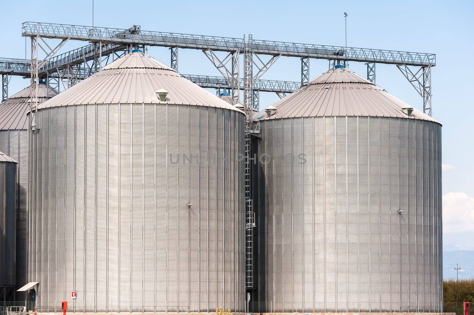Agricultural Silo - Building Exterior, Storage and drying of grains, wheat, corn, soy, sunflower