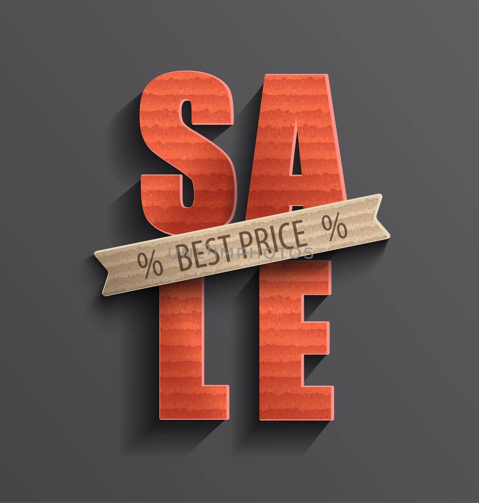Sale and discounts banner and poster. Vector illustration.
